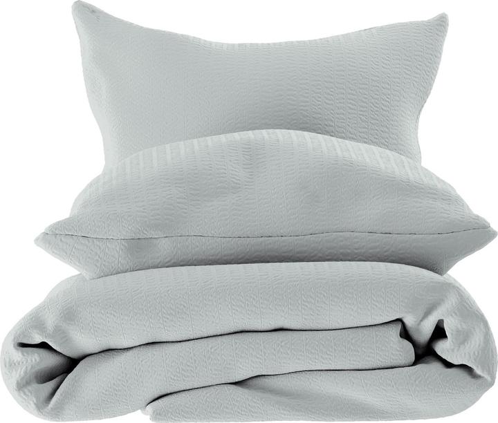 Actual product image Lotus Bettwaren Bed Linen Satin Seersucker uni (Duvet cover, 200 x 210 cm)