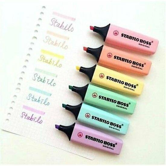 Immagine prodotto STABILO BOSS ORIGINAL Evidenziatore pastello (Blu nuvoloso, 5 mm, 1 x)