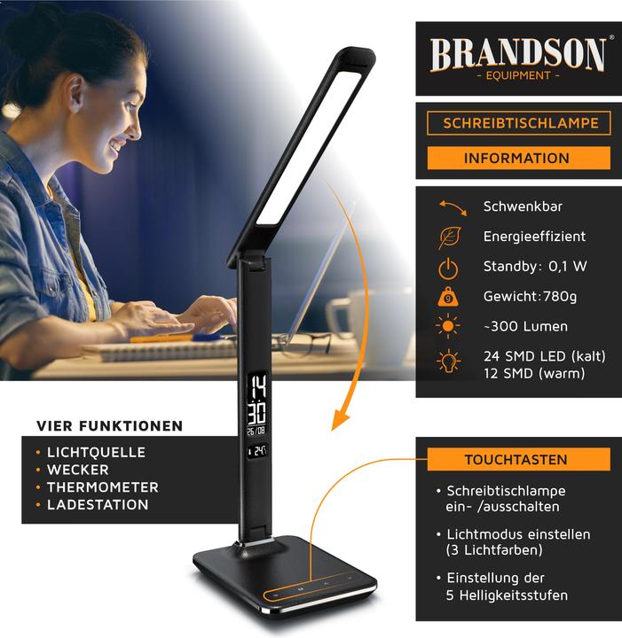 Produktbild Brandson Schreibtischlampe (300 lm)