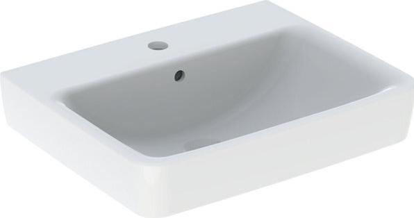 Geberit Waschtisch Renova Plan 55 cm wei mit KeraTect Spezialglasur 501632008 (440 mm, 550 mm)