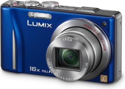 Produktbild Panasonic Lumix TZ20, 14MP, 16xZoom, 3D, GPS, FullHD, Blau (1/2,3'')