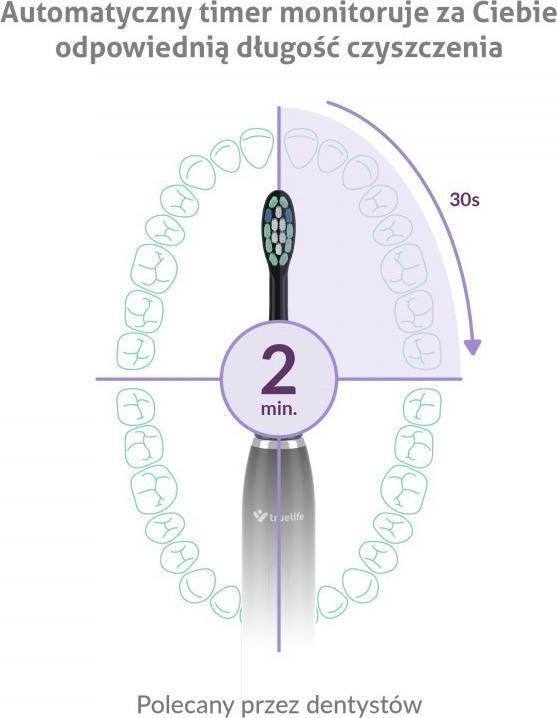 Produktbild Truelife SonicBrush Clean30 Black Erwachsener Vibrierende Zahnbürste (Schallzahnbürste)