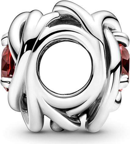 Immagine prodotto Pandora Pietra di nascita di luglio True Red Eternity Circle Charm (Argento 925)