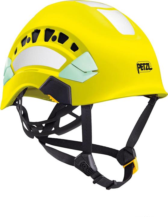 Produktbild Petzl Schutzhelm für Höhen und Boden - gelb - Hi-Viz - belüftet (63 cm)