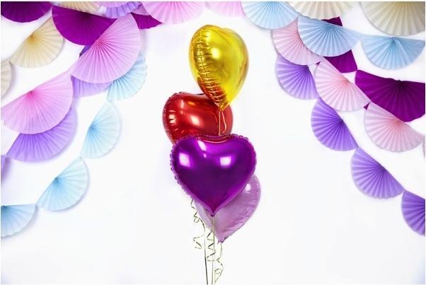 Immagine prodotto Partydeco Palloncino in foil Cuore Rosa Scuro Lucido