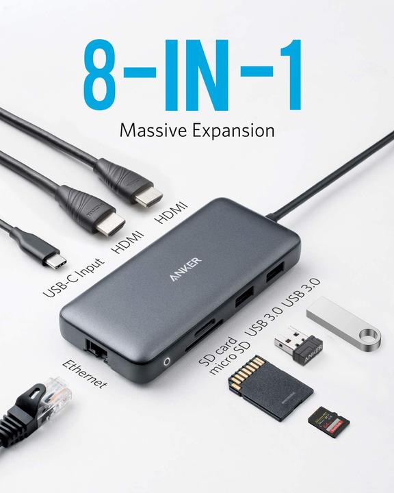 Immagine prodotto Anker PowerExpand (USB-C, 8 Porti)
