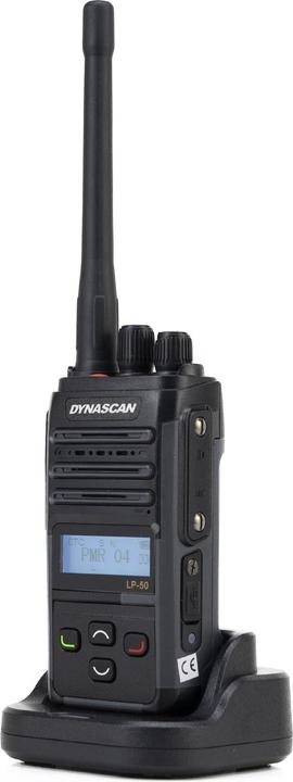 Actual product image PNI Portable radio PMR Dynascan LP-50, 16CH, Scan, Vox, CTCSS, DCS, 2000 mAh battery, IP67