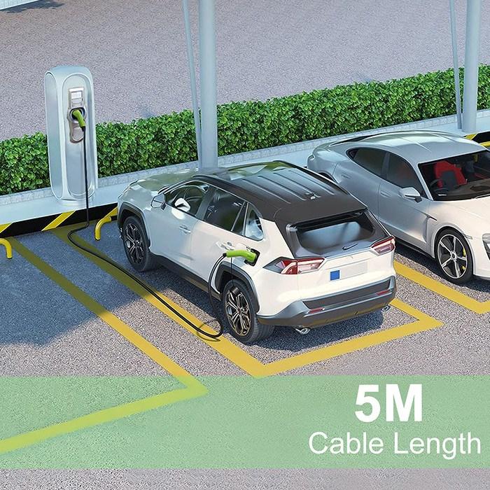 Image du produit Qoltec Câble EV type 2 (7 kW, 32 A, 5 m)