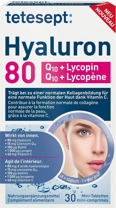 Produktbild Tetesept Hyaluron 80 (30 Stück, Tabletten, 19 g)
