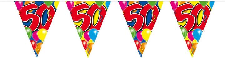 Actual product image Folat Pennant chain Birthday balloons 50 years