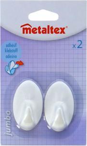 Actual product image Metaltex Adhesive hook egg shape large set of 2