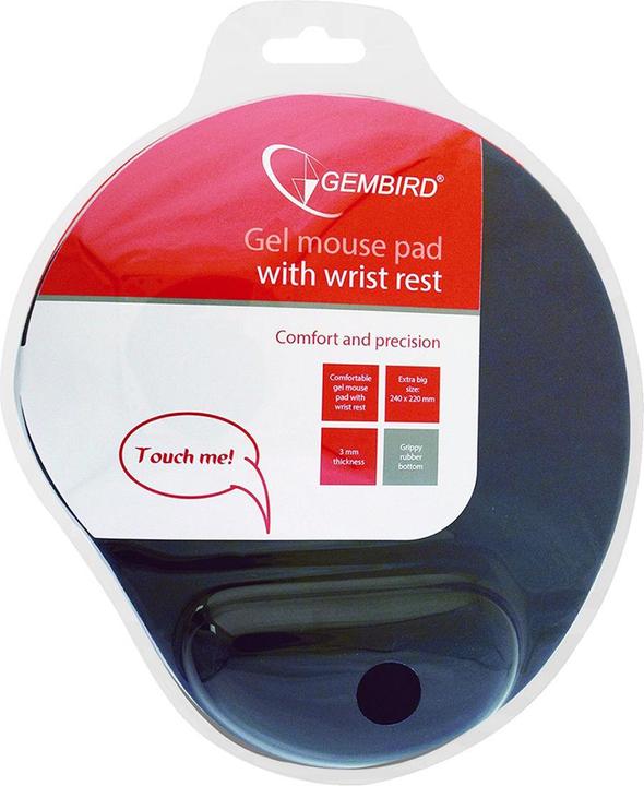 Image du produit Gembird MP-GEL-BLACK tapis de souris