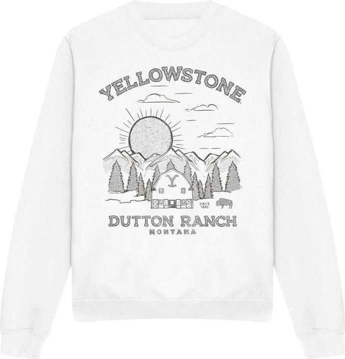 Immagine prodotto Yellowstone Dutton Ranch Felpa Alba Adulto Unisex (M)