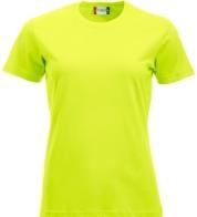 Actual product image Clique Ladies T-Shirt Classic-T 029361, cotton, warning green, size L (L)