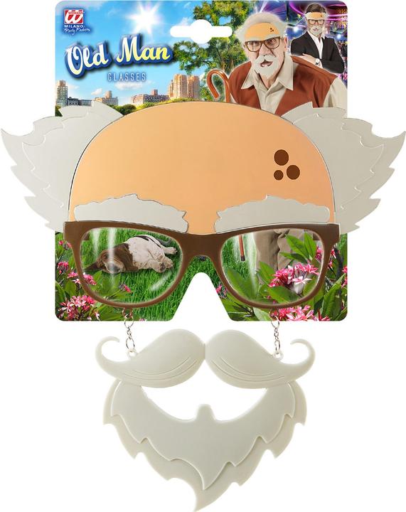 Actual product image Widmann Brille Alter Mann Mit Schnauz- Und Kinnbart