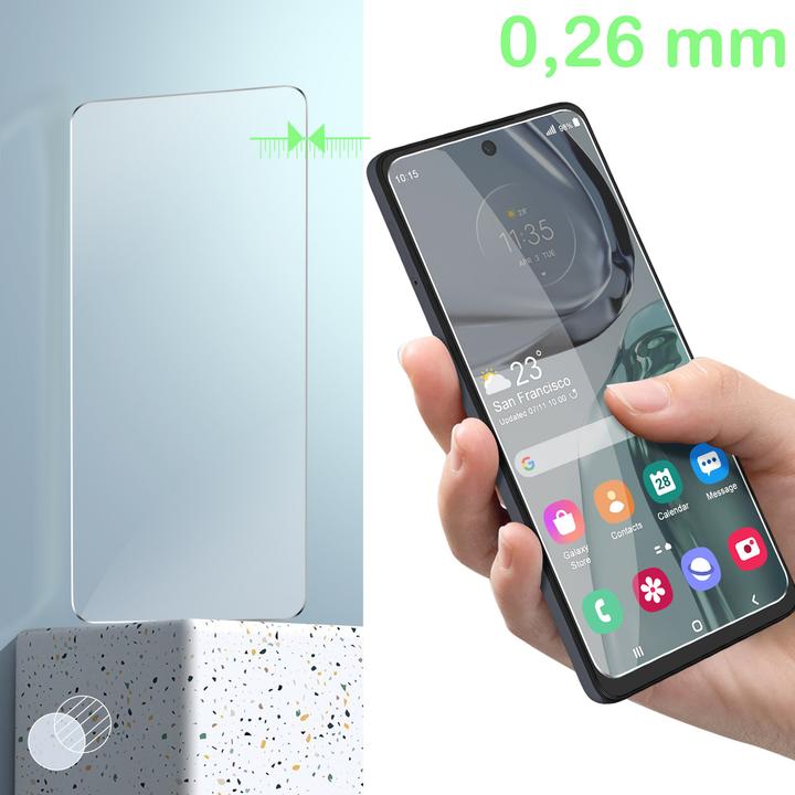 Produktbild Avizar 9H Härtegrad Glas-Displayschutzfolie (1 Stück, Motorola Moto G62 5G)