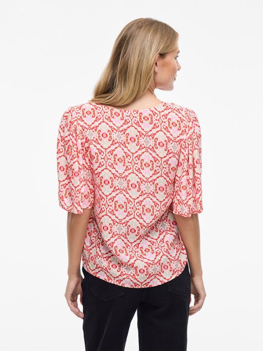 Actual product image Vila VIKIKKI V-Ausschnitt Oberteil mit kurzen Ärmeln (34)