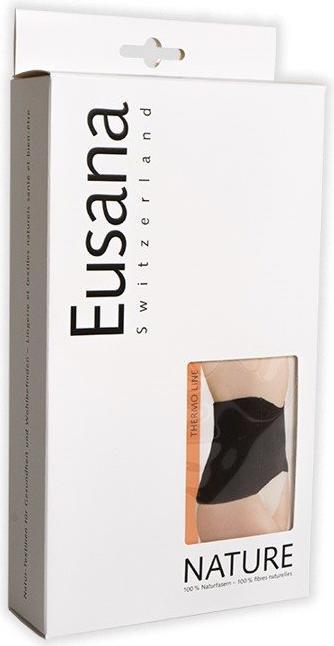 Eusana Nierenwärmer anatomisch 100% Seide S schwarz (S)