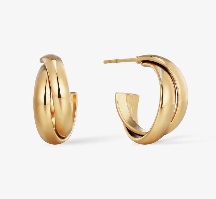 Image du produit Sensora Jewelry Boucles d'oreilles Layered Hoops (Acier inoxydable)