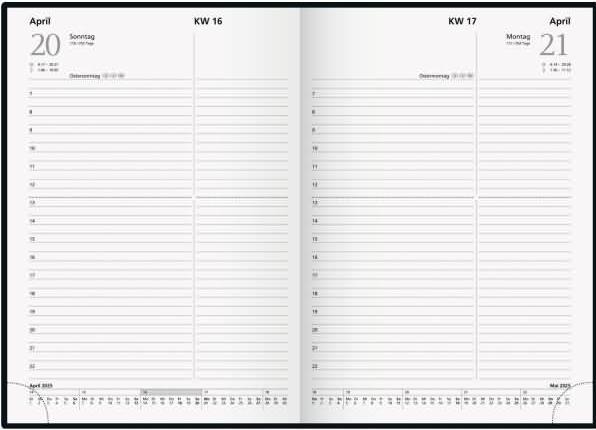 Actual product image Rido Book calendar executive planner black (Hardcover)