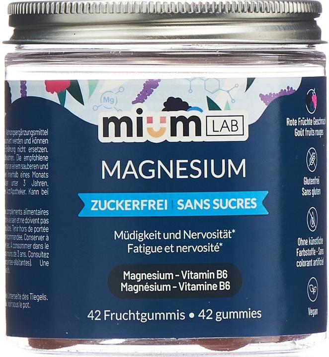 Produktbild Mium Lab Vitamingummis Magnesium (42 Stück, Gummies, 163 g)