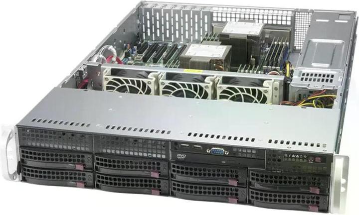 Image du produit Supermicro SYS-620P-TRT, DDR4-SDRAM, SATA III, DVD-ROM, 120 W, Rack (2 U)