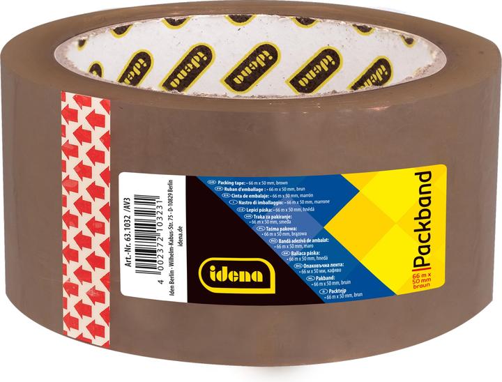 Actual product image Idena Packband geräuscharm braun 5cmx66m (50 mm)