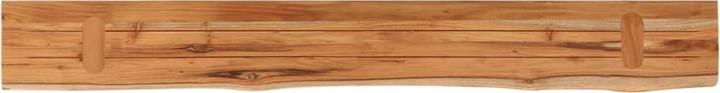 Immagine prodotto VidaXL Scaffale da parete rettangolare con bordo ad albero, scaffale da ufficio in legno massiccio di (20 x 2,5 x 2,5 cm)