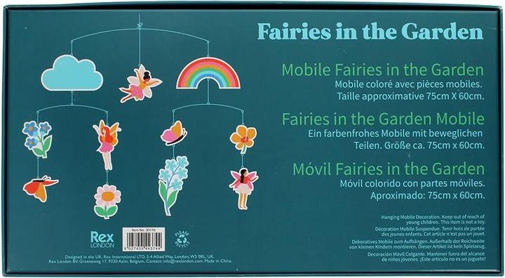 Actual product image Rex London mobile hanging decoration fairies in the garden