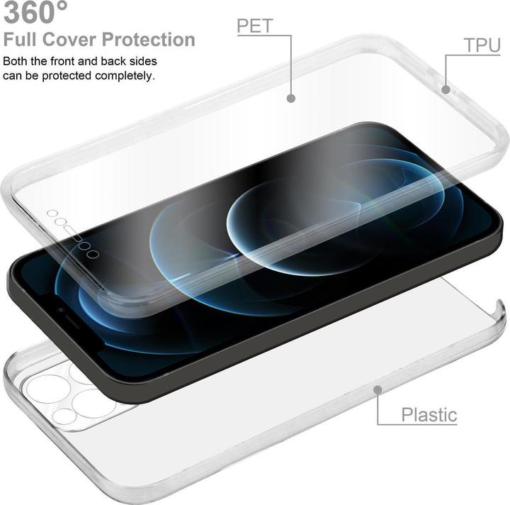 Produktbild Cadorabo TPU 360 Grad Case Cover (Apple iPhone 12)