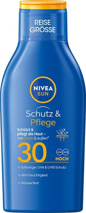NIVEA Sun Protect & Moisture Reisegrösse Sonnenmilch Mini (Sonnenmilch, SPF 30, 100 ml, 118 g)