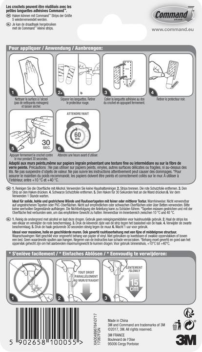Actual product image Command Wire hook