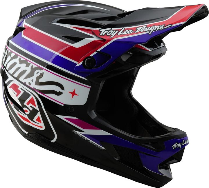 Produktbild Troy Lee Designs D4 Polyacrylite MIPS Helm, Linear, black, L | 58-59cm