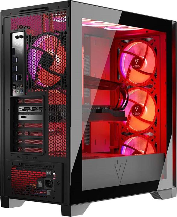 Actual product image Modecom Volcano Expanse S Apex ARGB czarna (mATX, Mini-ITX)