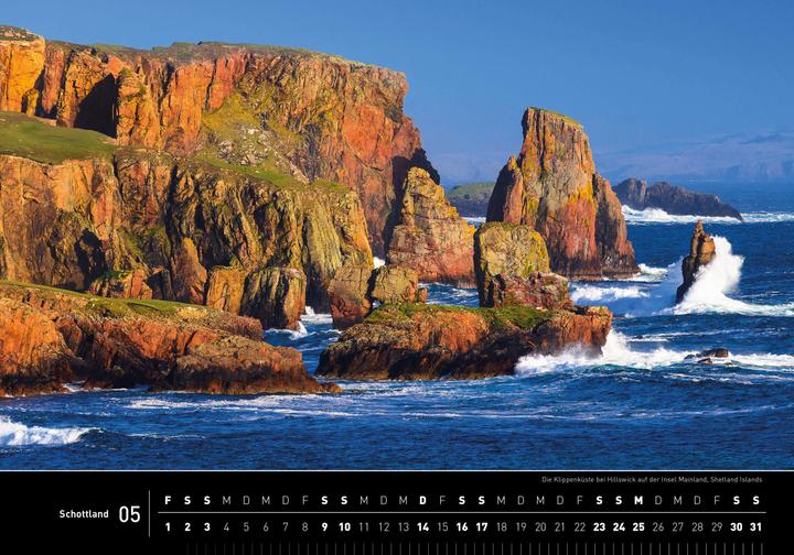Actual product image Scotland Premium Calendar 2026 (50 x 35 cm, Hardcover, German)