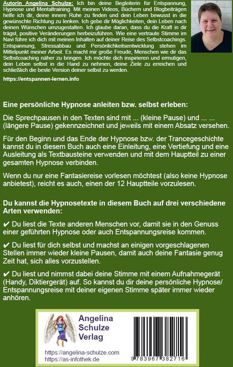Actual product image Hypnosetexte zum Vorlesen und selber Zusammenstellen 6 (German, Angelina Schulze, 2023)