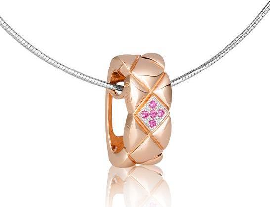 Actual product image Breuning PENDANT - E. SAFIR pink