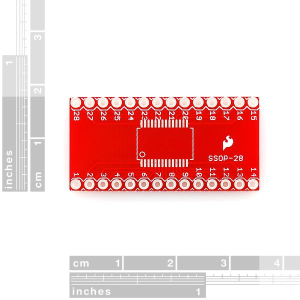Actual product image SparkFun Adapter SSOP to DIP 28-pin