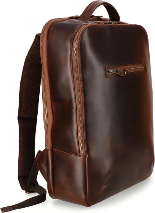 Buckle & Seam Leder Rucksack Leon Braun / Dot (13.50 l)