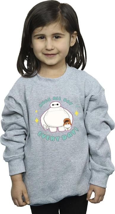 Actual product image Disney Girls Big Hero 6 Baymax Hugs Everyday Sweatshirt (116)