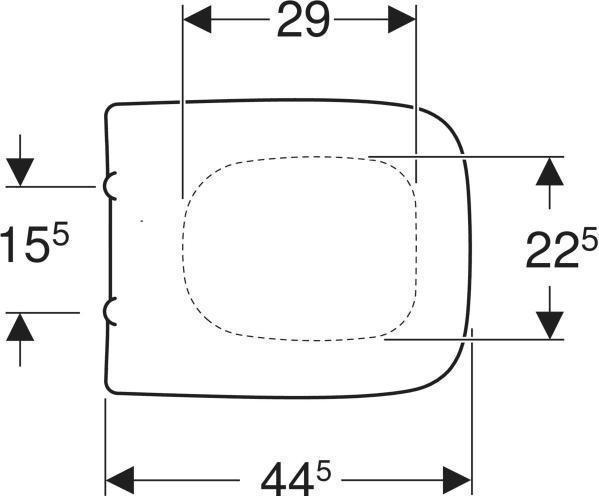 Actual product image Geberit Keramag / WC seat Renova Plan white with soft-closing mechanism 572120