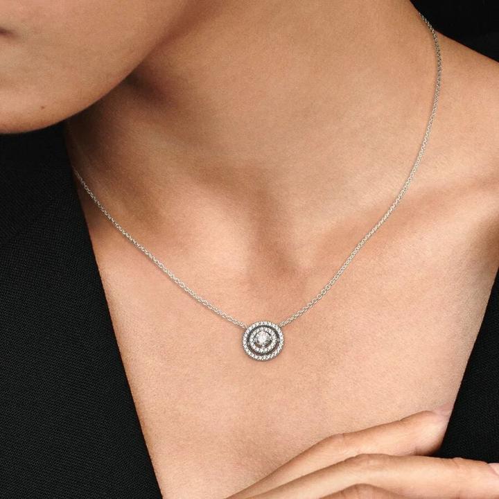 Immagine prodotto Pandora Collana scintillante a doppio anello (Argento 925, 45 cm)