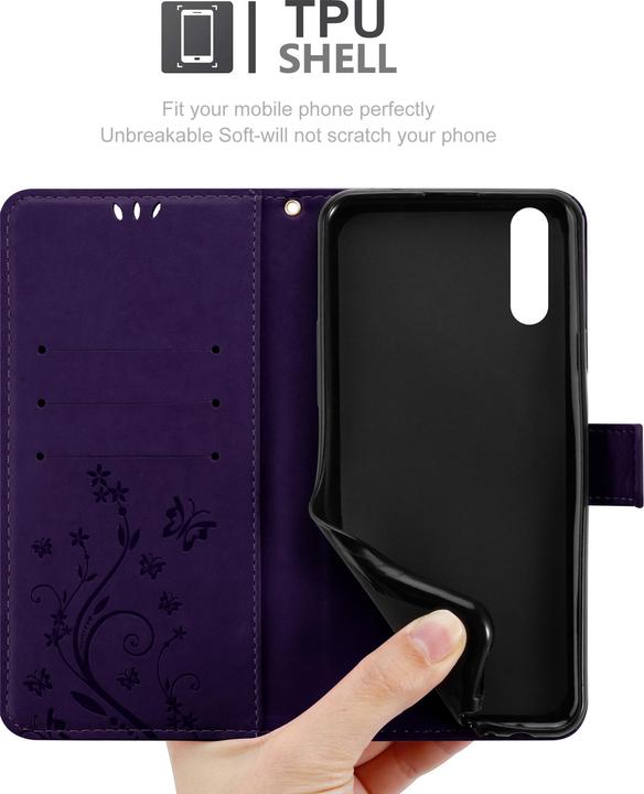 Actual product image Cadorabo Flower Book Cover (Huawei P20)