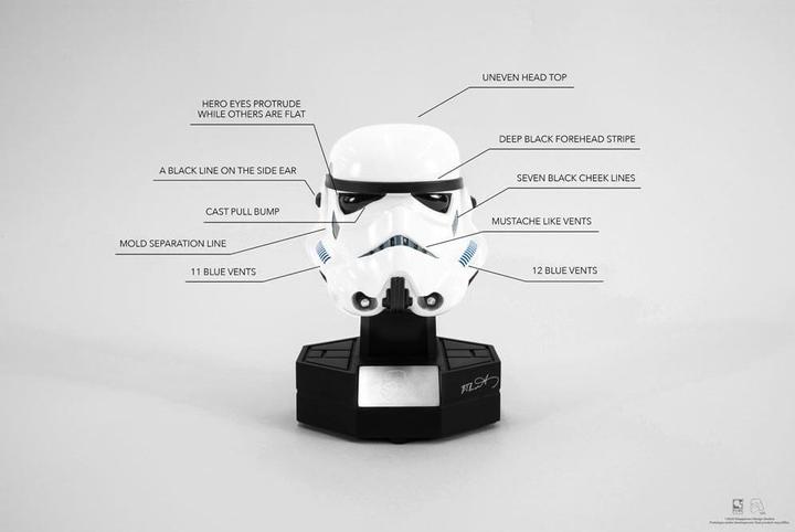 Produktbild Purearts PA011ST Original StarWars StormTrooper Helmet Star Wars Storm Trooper Figurine, White