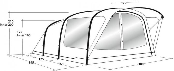 Produktbild Outwell Lindale 5PA (Tunnelzelt, 18.60 kg, 5 Personen)