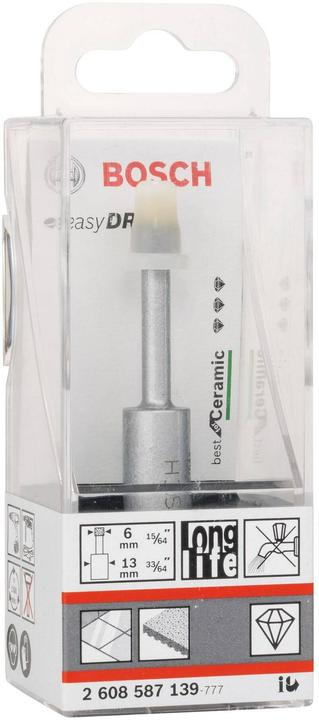 Produktbild Bosch Professional Zubehör Diamanttrockenbohrer Easy Dry Best for Ceramic, 6 x 33 mm (6 mm)