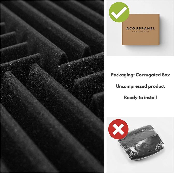 Immagine prodotto Acouspanel Fogli di schiuma, 30x30x5cm 16 pezzi (16 pz.)