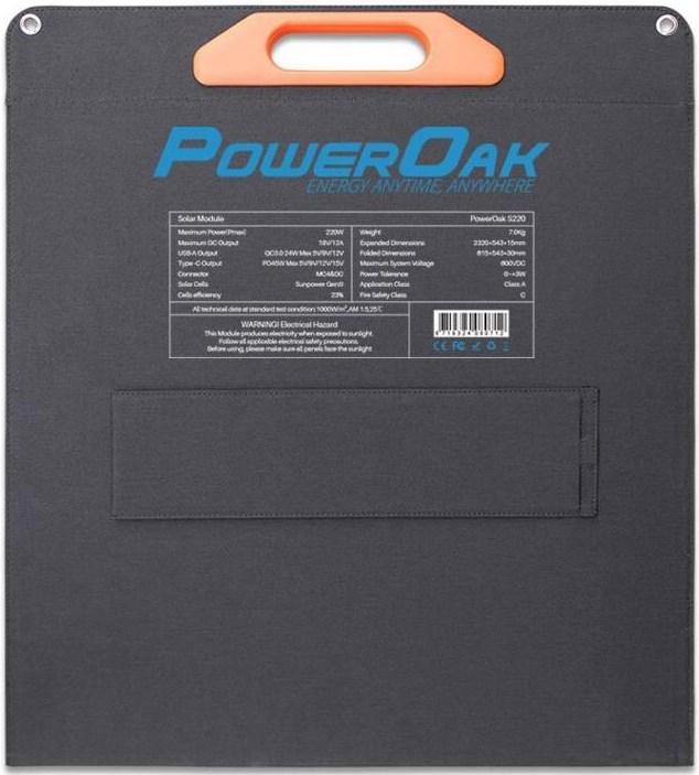 Produktbild PowerOak S220 Solarpanel (220 W, 7 kg)