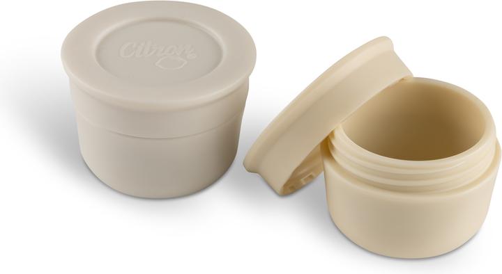 Citron Set 2 x Saucer cups Grey/Cream