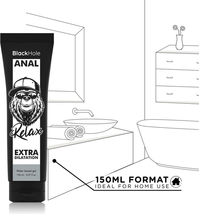 Produktbild Schwarzes Loch Wasser Basisgel Anal Dilation 150 ml (150 ml)
